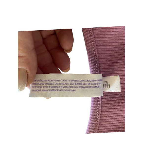 Stars Above Ribbed Slip Dress Pink Size XL Minimalist Cottage Retro Casual Cozy - Picture 5 of 13